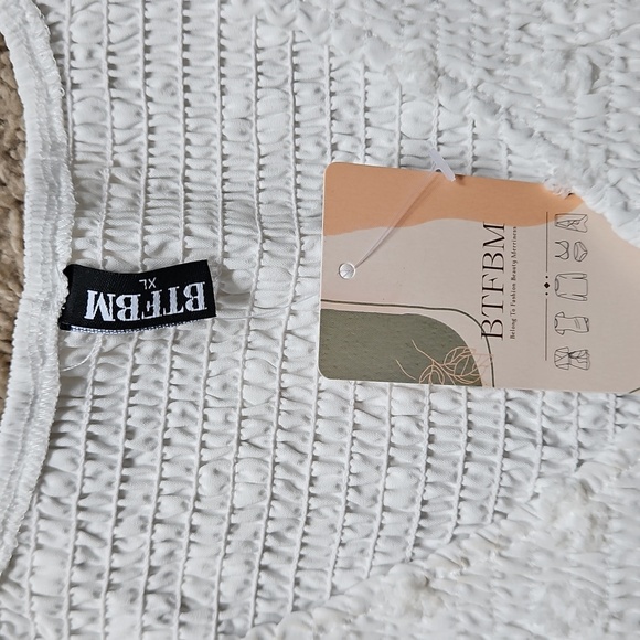 NWT BTFBM White Dress, Size XL - Picture 2 of 7